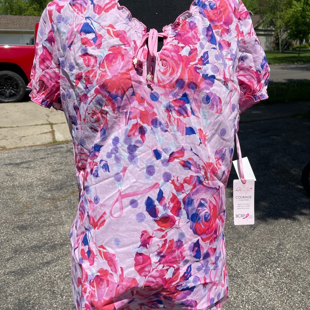 Koi Scrub Top